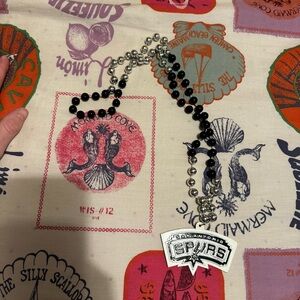 Cove Black and Silver Beaded Necklace